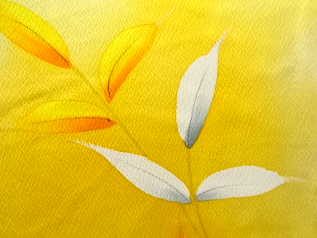  草葉模様小紋着物